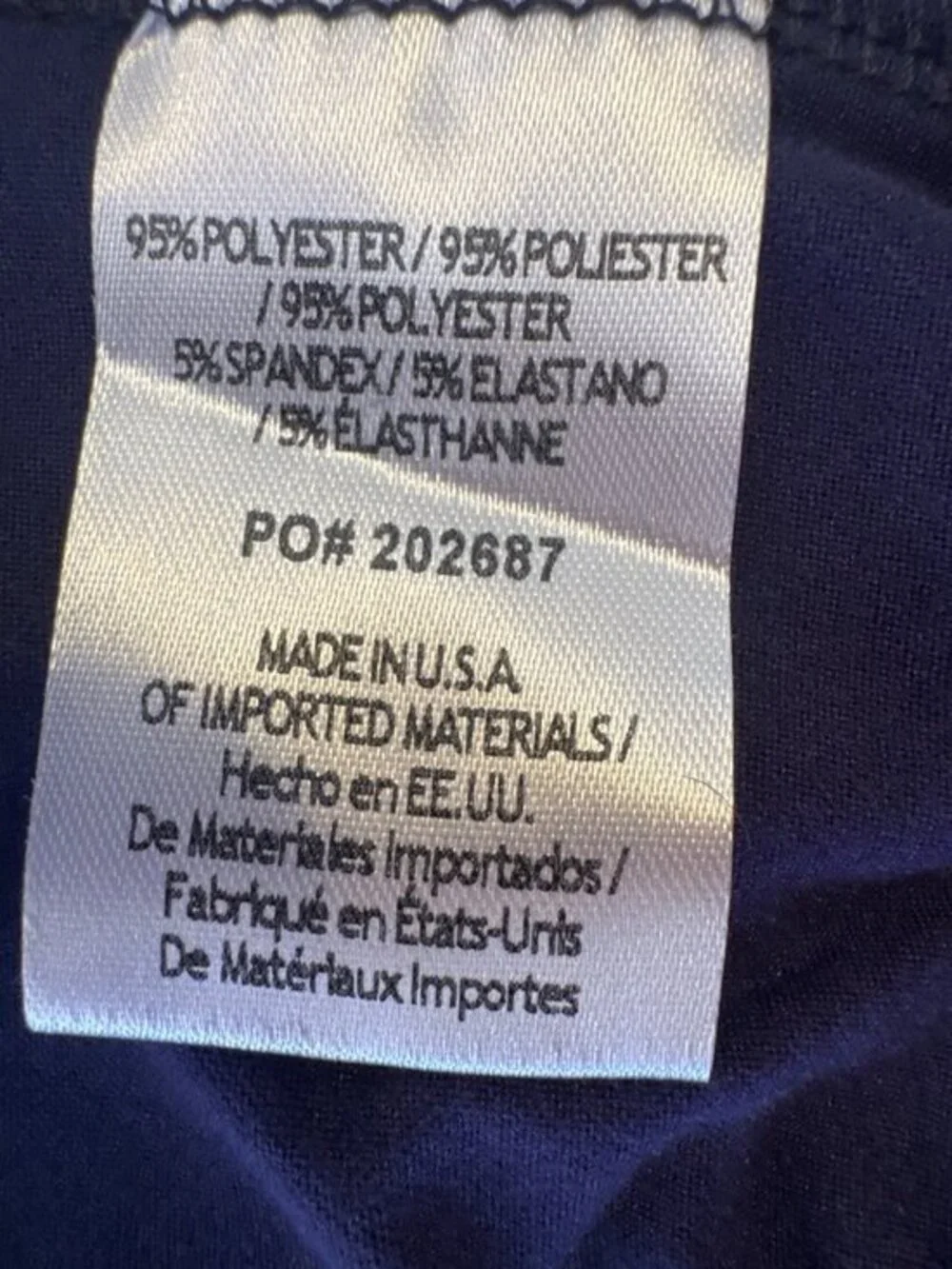 New ModCloth Womens 2X Navy Midi Flared Skirt Polyester Blend Made In USA